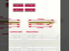 Máy móc pin 2.0x18.5mm mạ vàng chân cuối kim đồng điểm liên lạc chân cho đầu nối