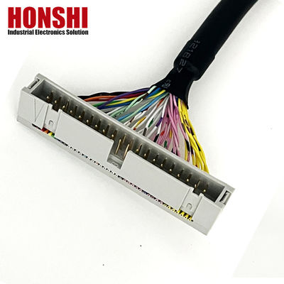 UL20276 Chứng nhận 40P Cáp ruy băng được bảo vệ PLC kết nối IDC đến hộp đầu hàng Cáp phẳng