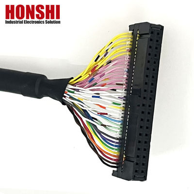 UL20276 Chứng nhận 40P Cáp ruy băng được bảo vệ PLC kết nối IDC đến hộp đầu hàng Cáp phẳng