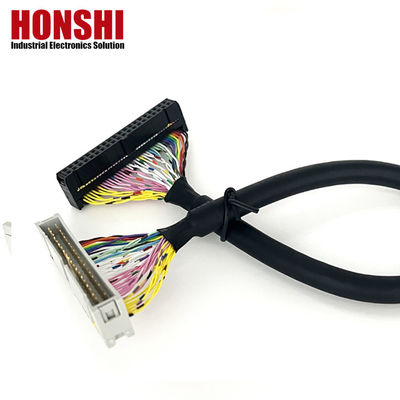 UL20276 Chứng nhận 40P Cáp ruy băng được bảo vệ PLC kết nối IDC đến hộp đầu hàng Cáp phẳng