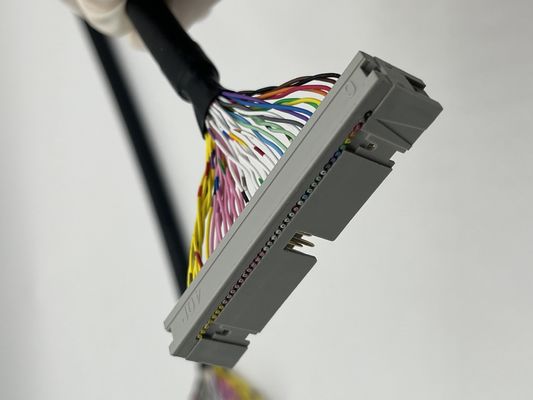 UL20276 Chứng nhận 40P Cáp ruy băng được bảo vệ PLC kết nối IDC đến hộp đầu hàng Cáp phẳng