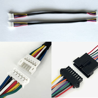 UL1007 Bộ lắp ráp dây chuyền dây 2 pin 6 pin 8 pin Bộ lắp ráp cáp điện tùy chỉnh