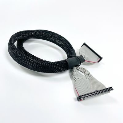 2.54mm Pitch Black Ribbon Flat Cable với UL2651 28awg IDC Connector