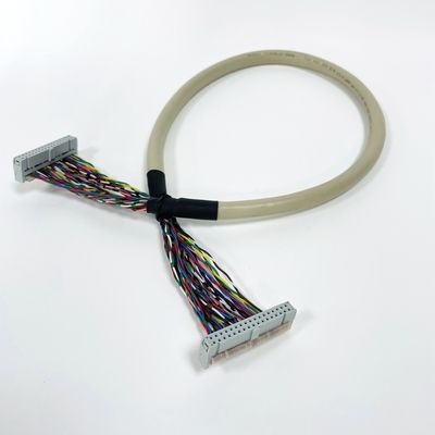 2.54mm Pitch Black Ribbon Flat Cable với UL2651 28awg IDC Connector