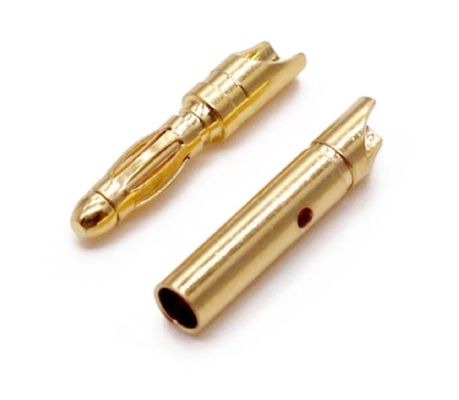 Đảm bảo kích thước tùy chỉnh 4mm đàn ông Banan Plug Connector với vàng và sợi vải tròn