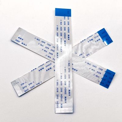 Điện tử Cáp Flexible Cáp 8 pin vàng 1.25mm 10cm Ffc Cáp UL20624 80C 60V