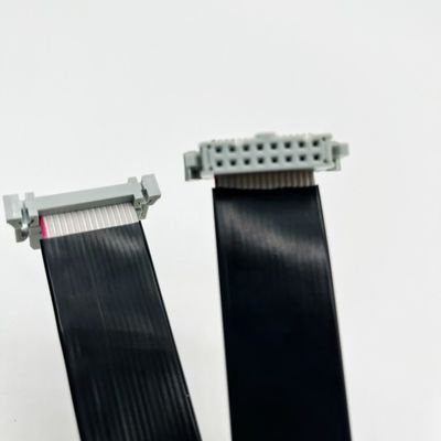 16 pin IDC Cáp băng PVC phẳng với bộ kết nối pitch 2.54mm Độ dài tùy chỉnh
