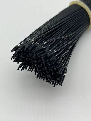 2.54mm Pitch 4 Pin Dupont Cable Assembly UL1007 24awg Đen Đường tùy chỉnh