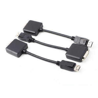 DP Đàn ông đến DVI Đàn bà Adapter Cable 200mm vàng Palted cho PC TV kết nối điện tử