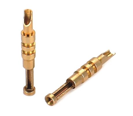 Vàng mạ đồng CNC máy móc chân cao độ chính xác đồng chân kết nối