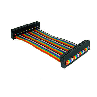 Custom 2.54mm 12 Pin Ribbon Cable IDC Socket UL2651 28AWG Bộ lắp ráp dây phẳng