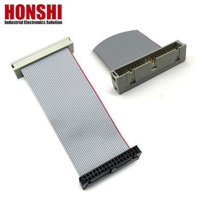 2.54mm IDC Socket To Male Connector 2row 14Contacts Bộ cáp băng phẳng