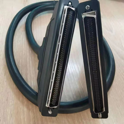 HPDB 100 Pin MDR Connector SCSI Cable Assembly Sợi đen với vật liệu liên lạc đồng