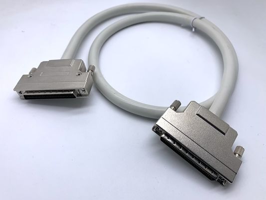 HPDB 100 Pin MDR Connector SCSI Cable Assembly Sợi đen với vật liệu liên lạc đồng