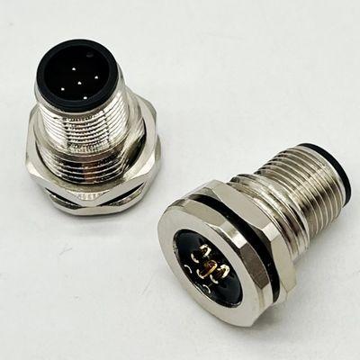 M12 5 pin nữ và nam bảng điều khiển đắp Multi Pin dây cáp tròn kết nối chống nước