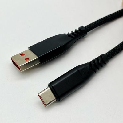 Bộ cáp rèn USB màu đen 1m UL2725 28Awg cho đồng bộ hóa dữ liệu nhanh và sạc