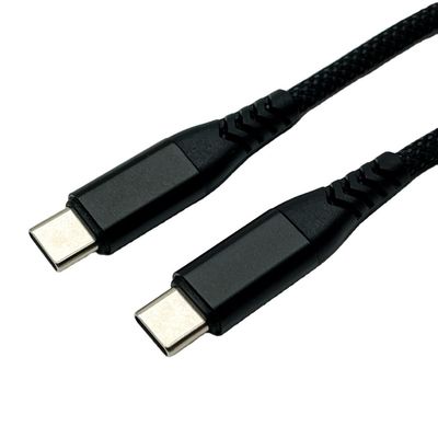 Đen UL2725 cáp USB loại C USB 2.0 một đầu nối nam với mạ vàng