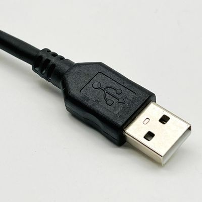 Đen UL2725 cáp USB loại C USB 2.0 một đầu nối nam với mạ vàng