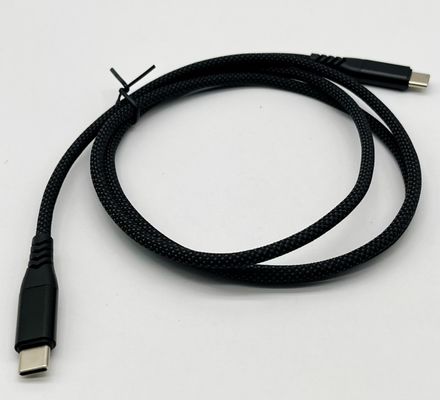 Đen UL2725 cáp USB loại C USB 2.0 một đầu nối nam với mạ vàng