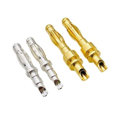 Banana Plug chính xác máy móc Multilam Pin liên lạc 4mm Solder Cup kết thúc