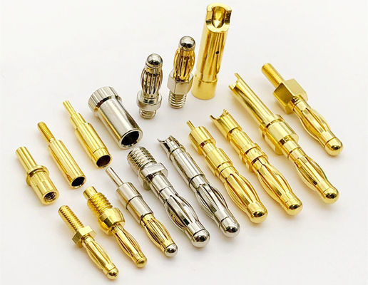 Banana Plug chính xác máy móc Multilam Pin liên lạc 4mm Solder Cup kết thúc