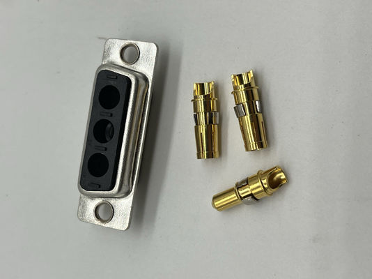 3V3 30A loại hàn nam D Sub Connector với vật liệu tiếp xúc bằng đồng vàng