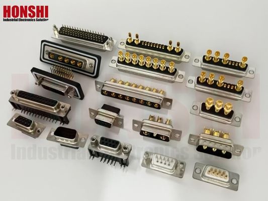 3V3 30A loại hàn nam D Sub Connector với vật liệu tiếp xúc bằng đồng vàng