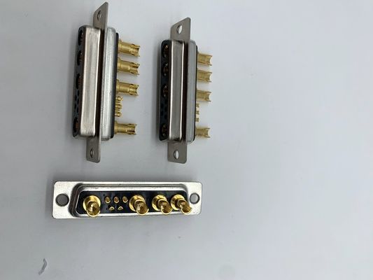 Động cơ D SUB Power Connector 9W4 nữ Solder đồng C3604 cho cáp