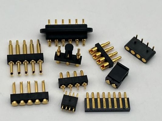 2.54mm High Current Pogo Pin Connector nữ 2x7P vàng bọc H2.5 SMT loại cho PCB