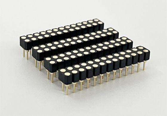2.54mm PCB hai hàng H3.0mm 7.4mm đồng thẳng Máy tròn đầu phụ nữ kết nối
