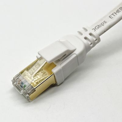 Cáp Ethernet màu trắng 1m Cat8 tùy chỉnh cho kết nối mạng Rj45 Connector Lan Cable