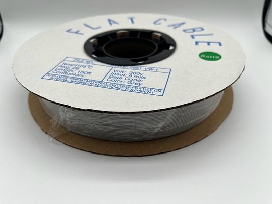 4 pin - 64 pin tùy chỉnh Cáp phẳng Xám Pitch 1.27mm Cáp ruy băng 76.5 M / cuộn