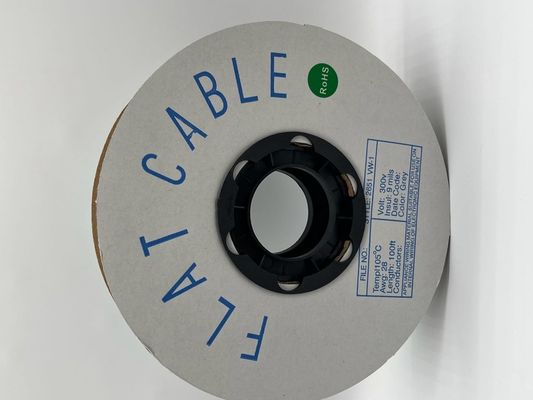 4 pin - 64 pin tùy chỉnh Cáp phẳng Xám Pitch 1.27mm Cáp ruy băng 76.5 M / cuộn