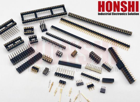 Bọc vàng đầu pin máy 2.54mm SMT SMD hai hàng góc phải PCB kết nối