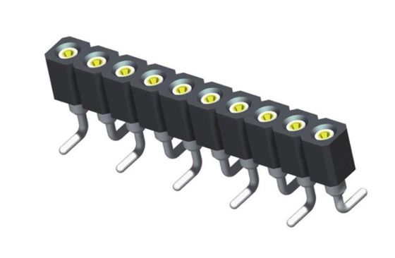 1.27mm Máy gia công đầu phụ nữ H4.1 Vòng hàng đơn góc phải đầu ghim nữ