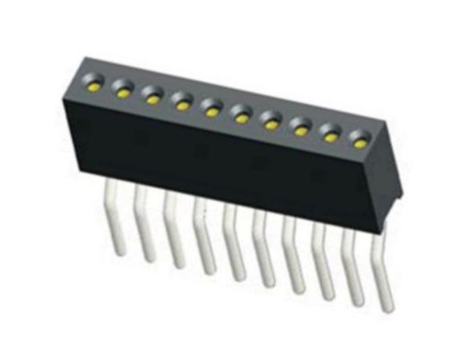 1.27mm Máy gia công đầu phụ nữ H4.1 Vòng hàng đơn góc phải đầu ghim nữ