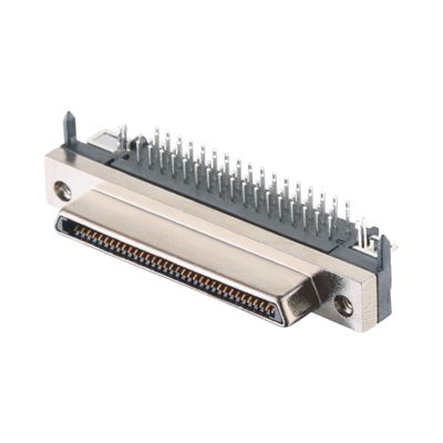 Vật liệu vỏ hợp kim kẽm 68 pin SCSI Connector Solder Type VHDCI HPCN Male