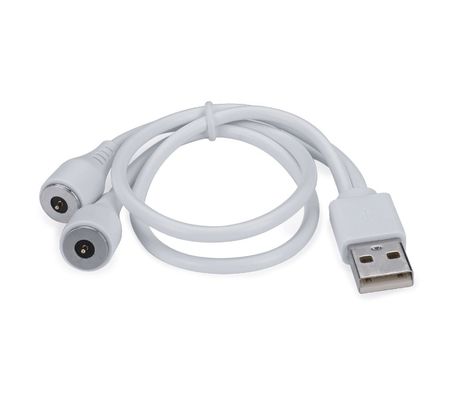 Dòng điện cao 3.0a Cáp sạc USB 2 pin Bộ điều hợp điện xoay vòng Pogo Pin từ tính