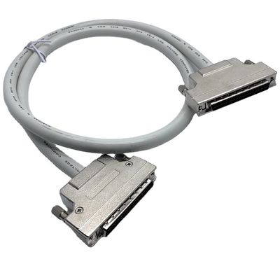 Cáp kết nối SCSI màu xám tùy chỉnh 68 pin 100 pin cáp nam Ul20276 28awg Cáp