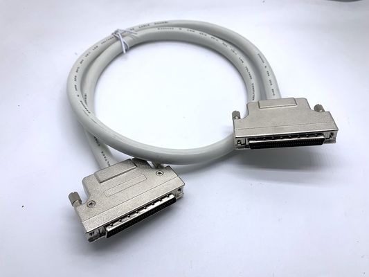 Cáp kết nối SCSI màu xám tùy chỉnh 68 pin 100 pin cáp nam Ul20276 28awg Cáp