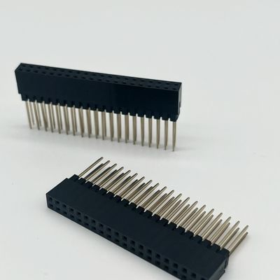 Đơn hàng 180 độ 40P phụ nữ đầu đầu kết nối 2.54mm Pitch 8.5mm chiều cao nhựa