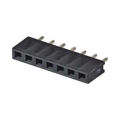 Đơn hàng 180 độ 40P phụ nữ đầu đầu kết nối 2.54mm Pitch 8.5mm chiều cao nhựa