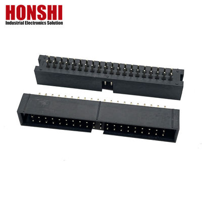 2.54mm Box Header Connector H8.8 40P Electrical Gold Plated Dual Row Connector