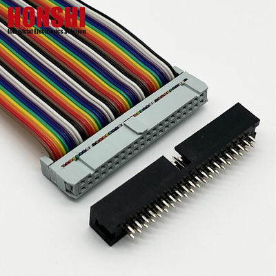 2.54mm Box Header Connector H8.8 40P Electrical Gold Plated Dual Row Connector