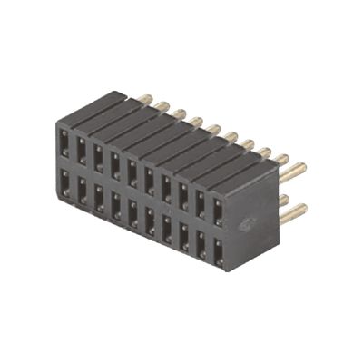 100 pin đầu đầu phụ nữ kết nối DIP thẳng H4.6mm 1.27x2.54mm 2AMP Đánh giá hiện tại