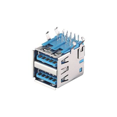 USB 2.0 / 3.0 Jack A Type Male Plug Connector Đồng / Phosphor Vàng vật liệu tiếp xúc