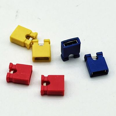 3A-5A 2.54mm Pitch Mini Jumper Height 6.0mm Đỏ Xanh Vàng Vàng Đen với Open Form Capping