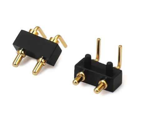 3.0mm 2pin Đàn ông Pogopin Đơn hàng góc phải Dip Pogo Pin kết nối chống nước