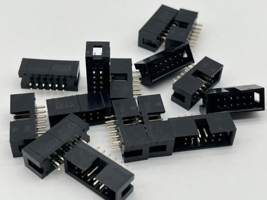Đường góc phải hộp tiêu đề kết nối DIP PCB DC3 12 chân tiêu đề 2.54mm Pitch