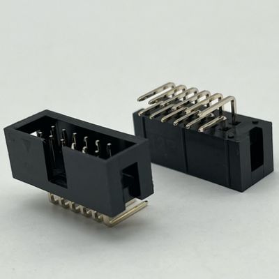 Đường góc phải hộp tiêu đề kết nối DIP PCB DC3 12 chân tiêu đề 2.54mm Pitch